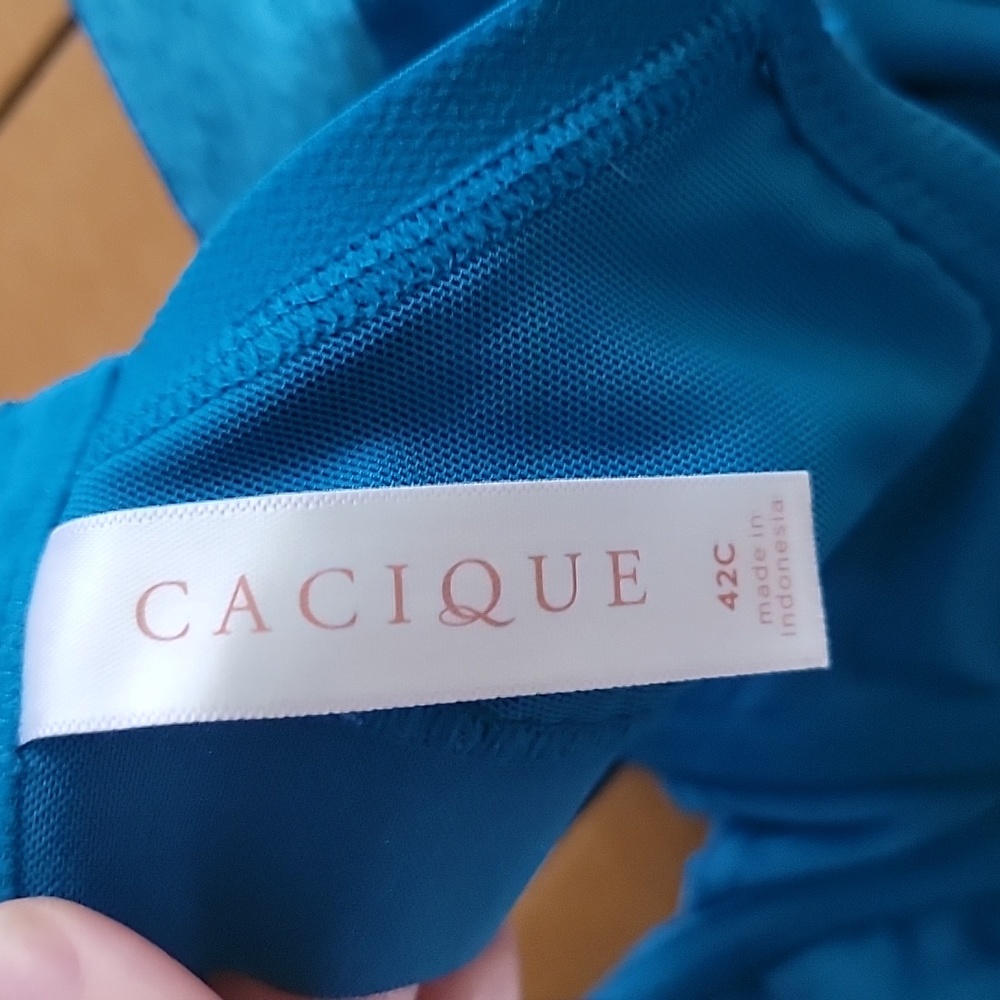 Cacique Size 42c Unlined Full Coverage Bra - image 3